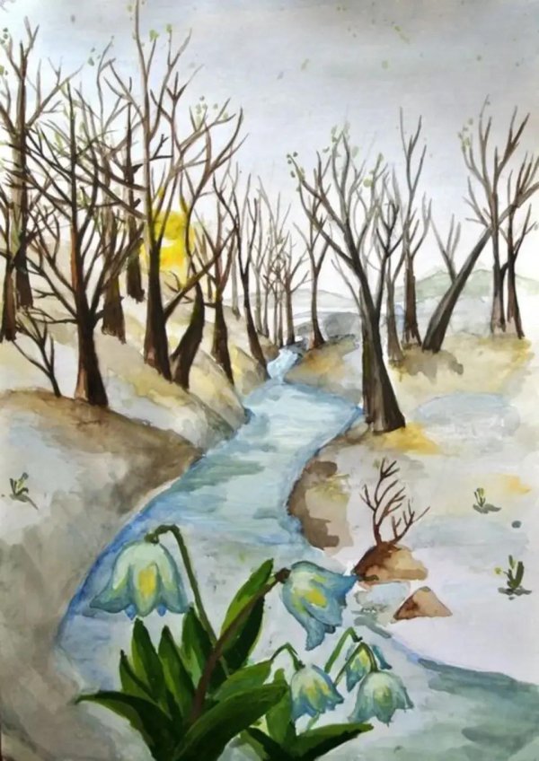 Нарисованные про весну