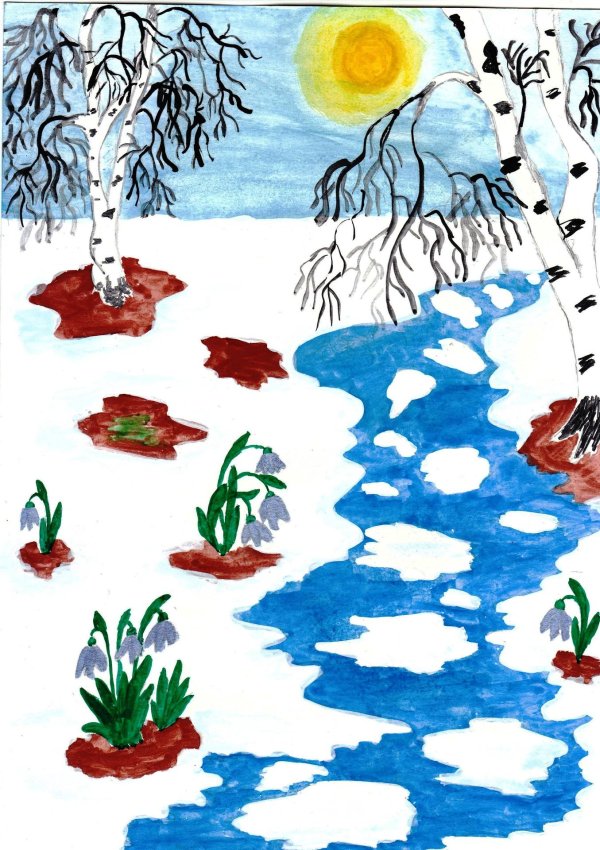 Нарисованные про весну