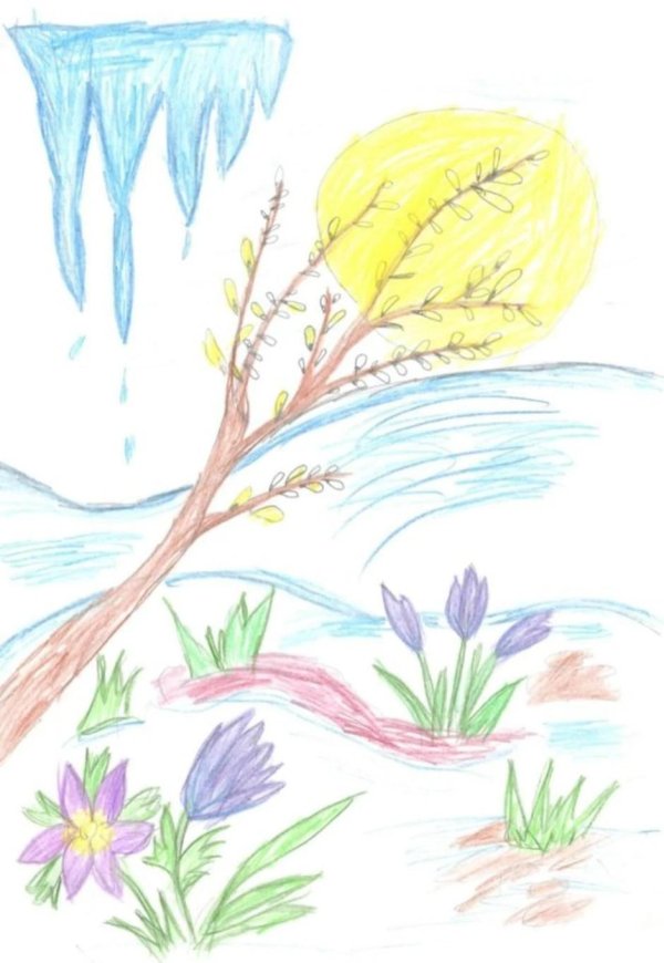 Нарисованные про весну