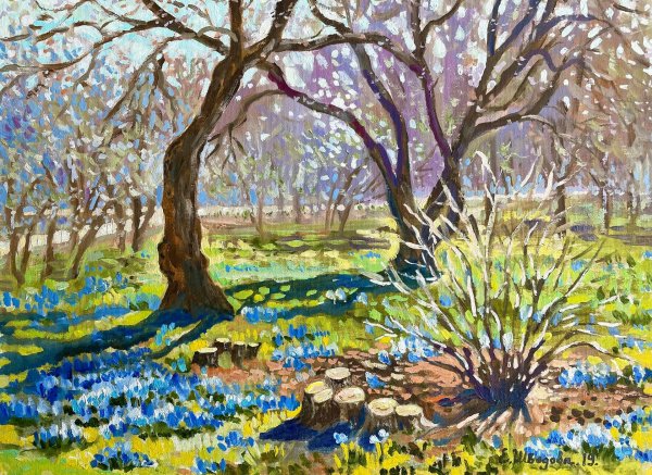 Нарисованные про весну