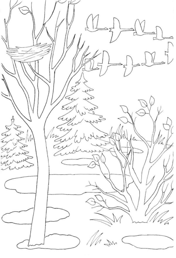 Нарисованные про весну