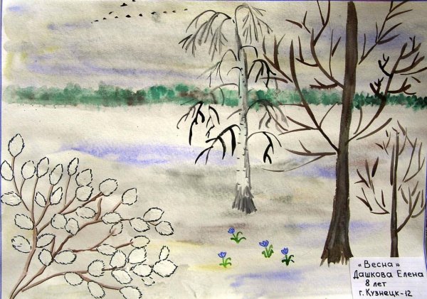 Нарисованные про весну