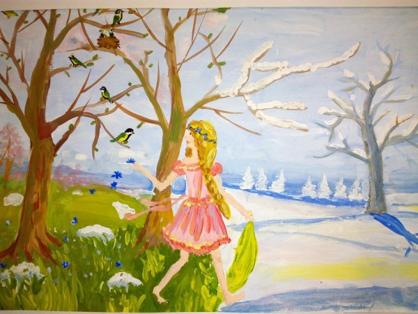 Нарисованные про весну