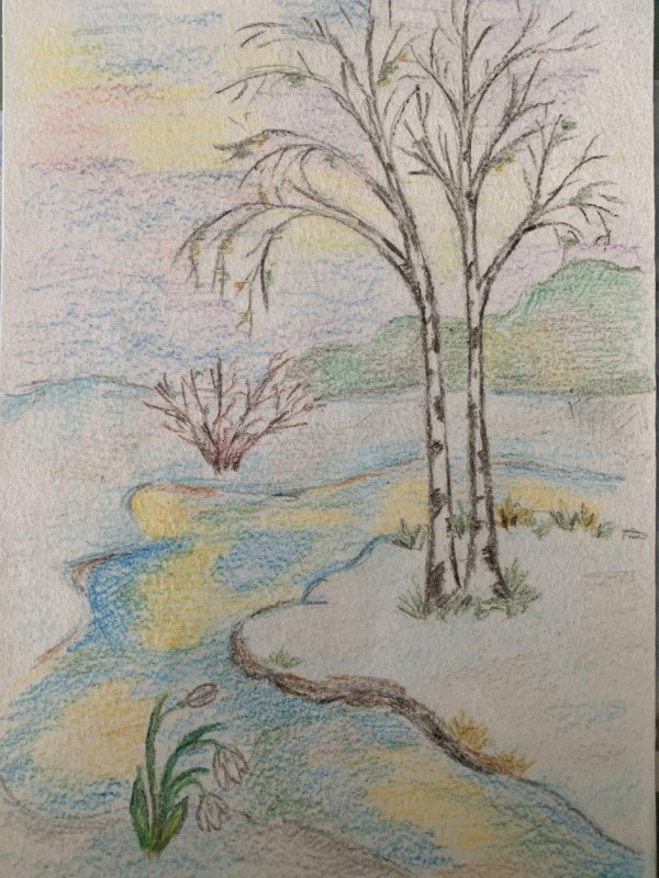 Нарисованные про весну