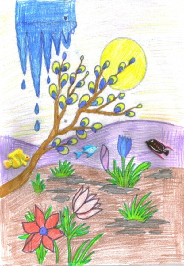 Нарисованные про весну