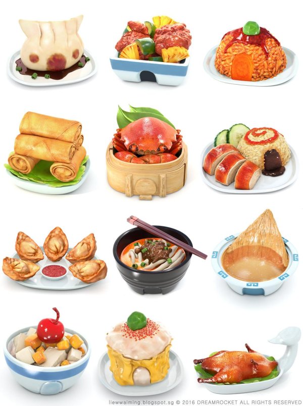 С блюдами и едой