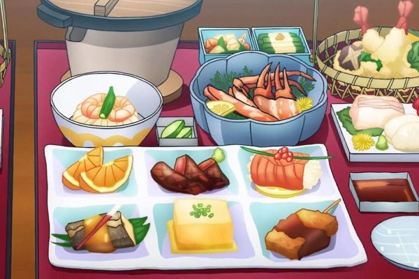 С блюдами и едой