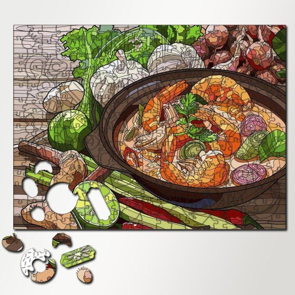 С блюдами и едой