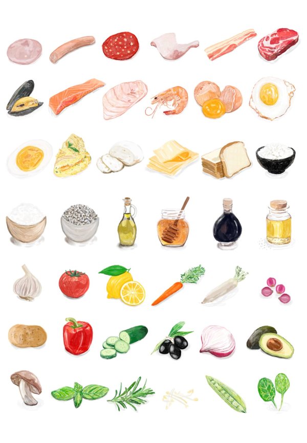 С блюдами и едой