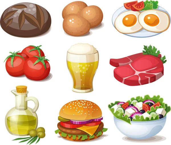 С блюдами и едой