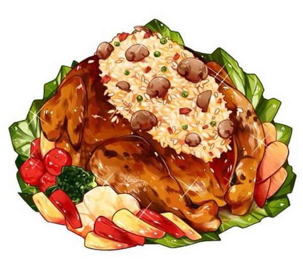 С блюдами и едой