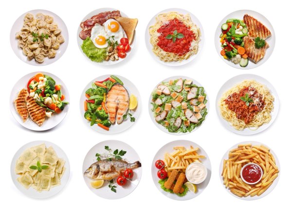 С блюдами и едой