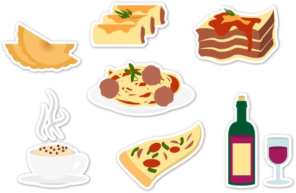 С блюдами и едой