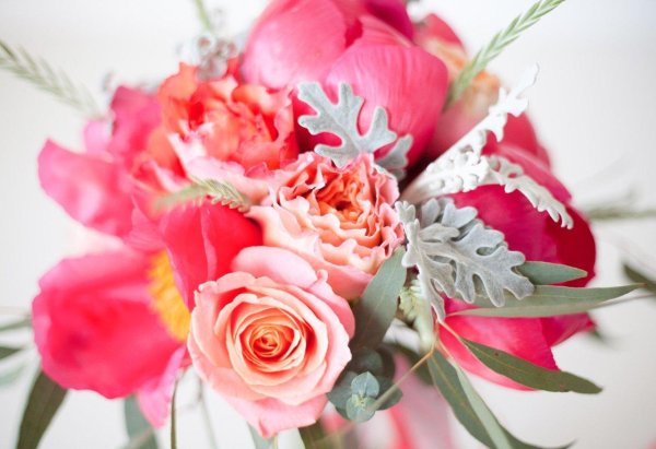 Коралловая свадьба с пожеланиями