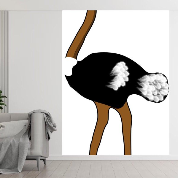 Страуса для детей цветные