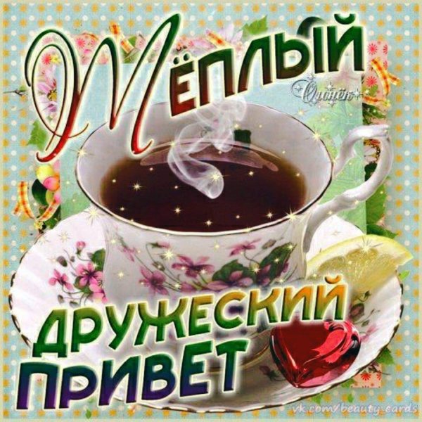 Привет подруга с надписями