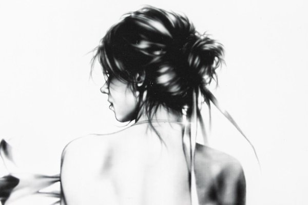 Девушек со спины нарисованные