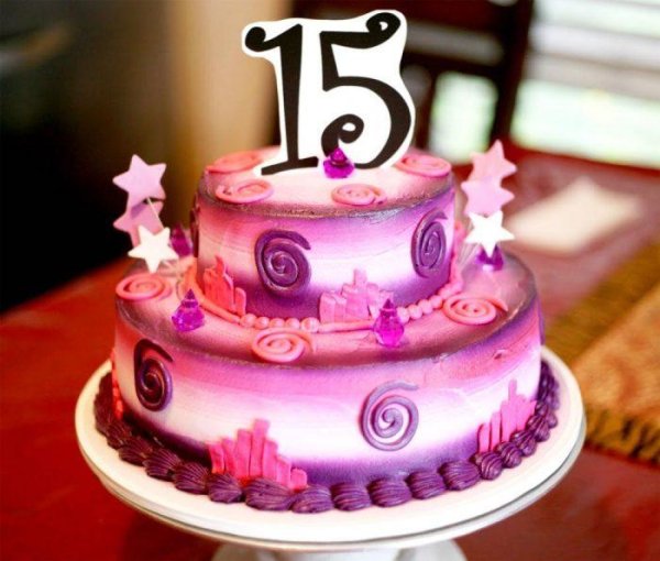 С 15 летием девочке