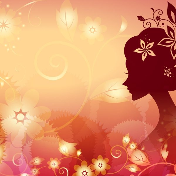 силуэт девушек