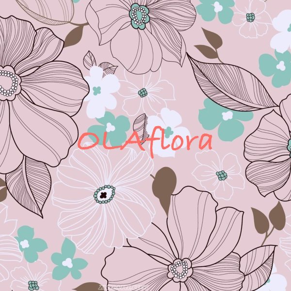 бесшовный цветочный узор