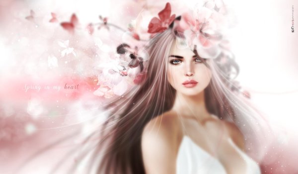 рисунки женщины красивые