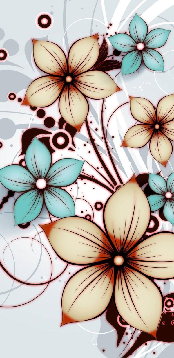 цветок векторный