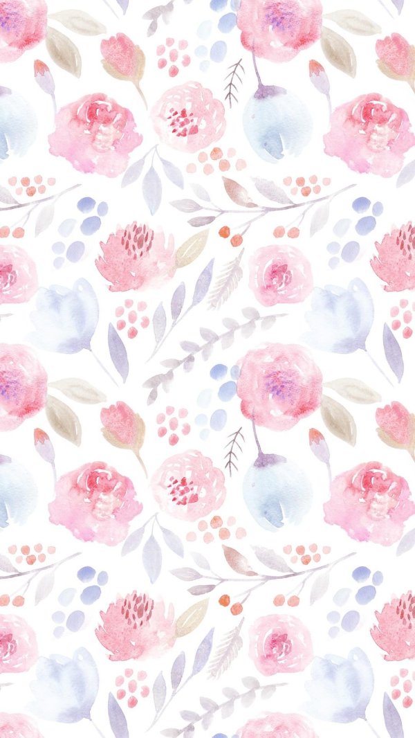 акварельные цветы