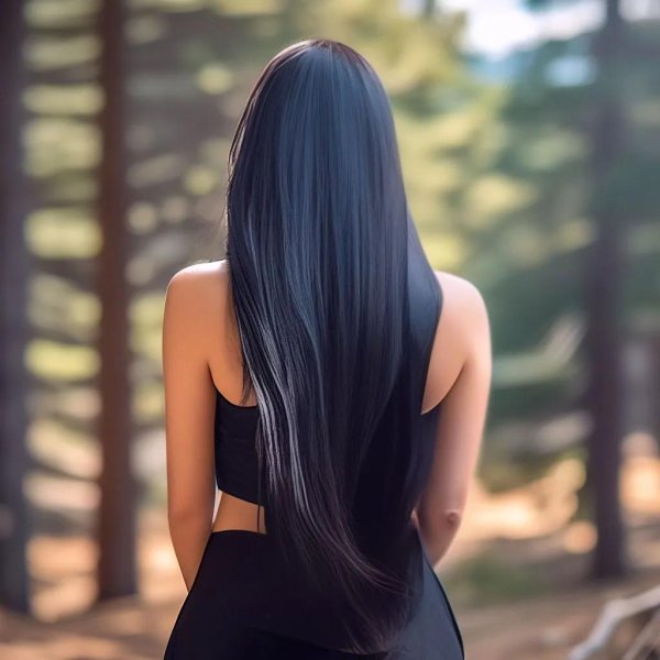 Девушек со спины брюнеток