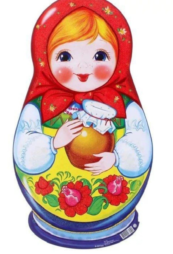 Матрешка для детей нарисованные цветные