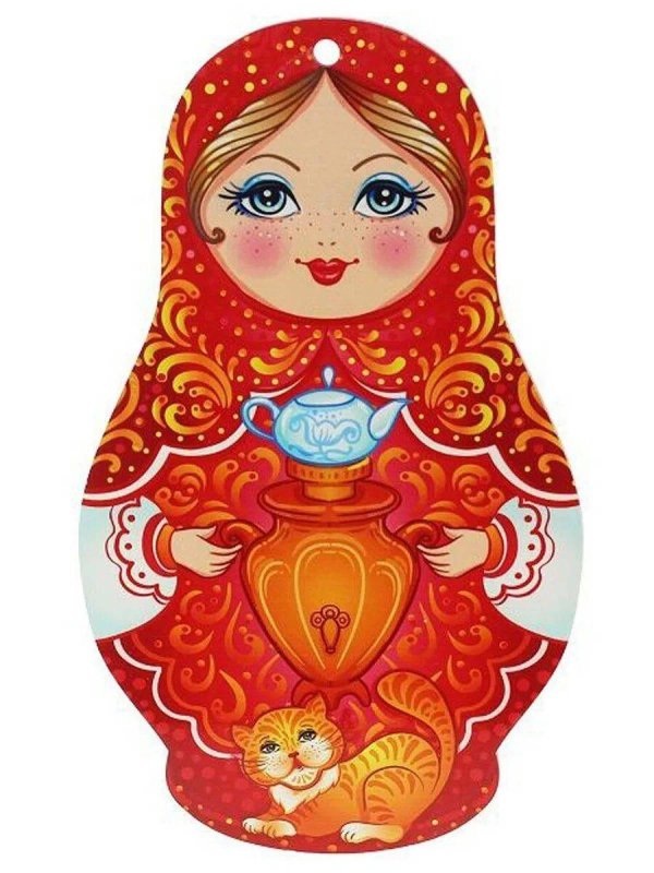 Матрешка для детей нарисованные цветные