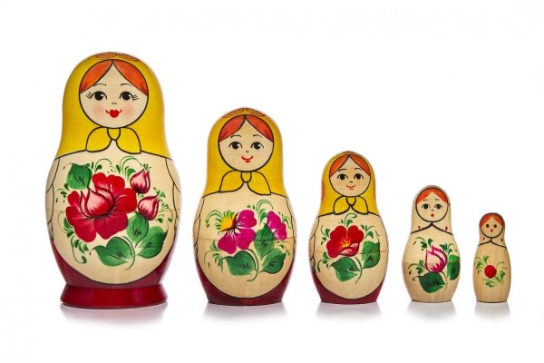 Матрешка для детей нарисованные цветные