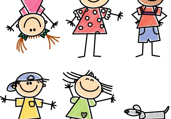 Детей для детей нарисованные цветные