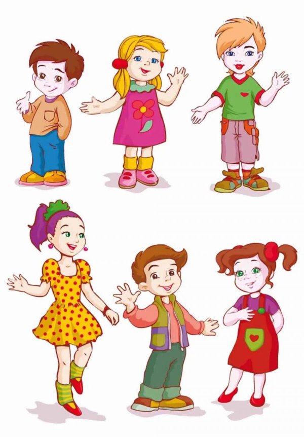 Детей для детей нарисованные цветные