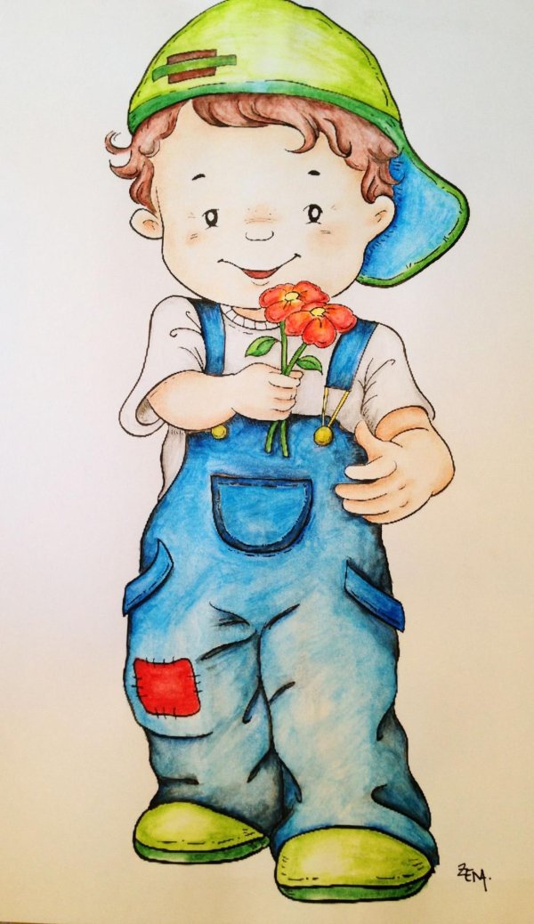 Детей для детей нарисованные цветные