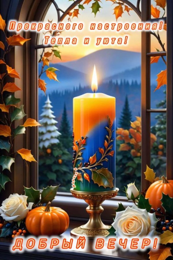 С добрым вечером осенние с пожеланиями