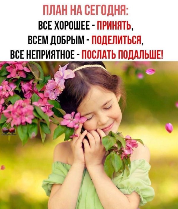 Радуйтесь жизни и каждому дню с надписью