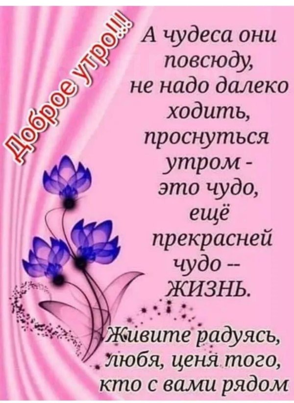 Радуйтесь жизни и каждому дню с надписью