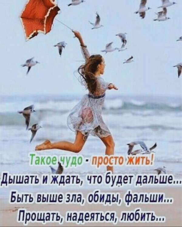 Радуйтесь жизни и каждому дню с надписью