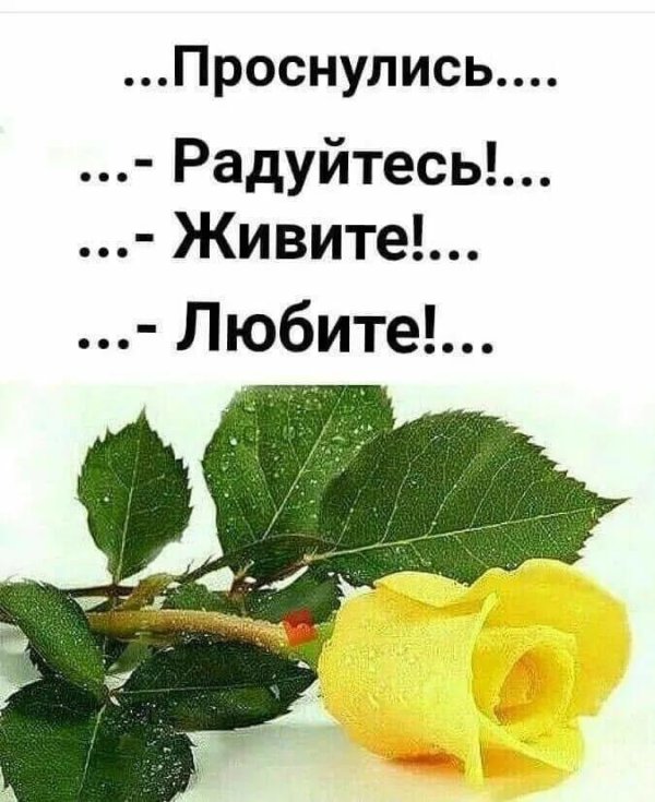 Радуйтесь жизни и каждому дню с надписью