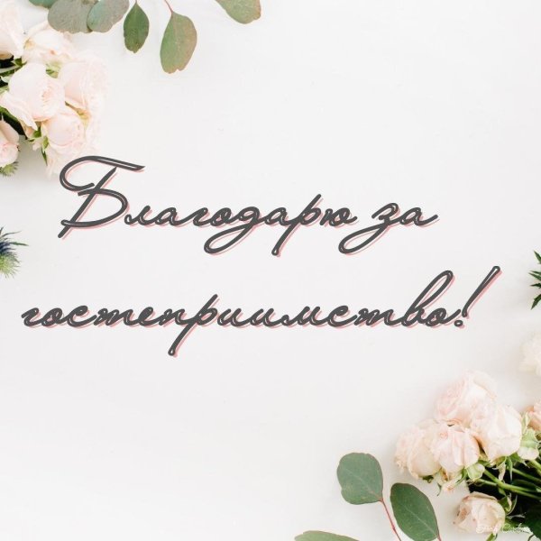 слова благодарности