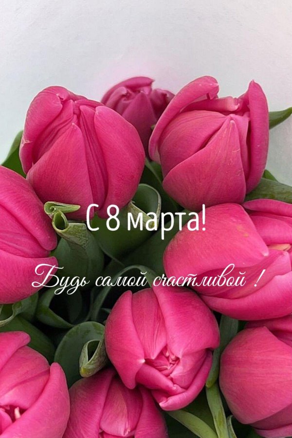 8 марта с тюльпанами