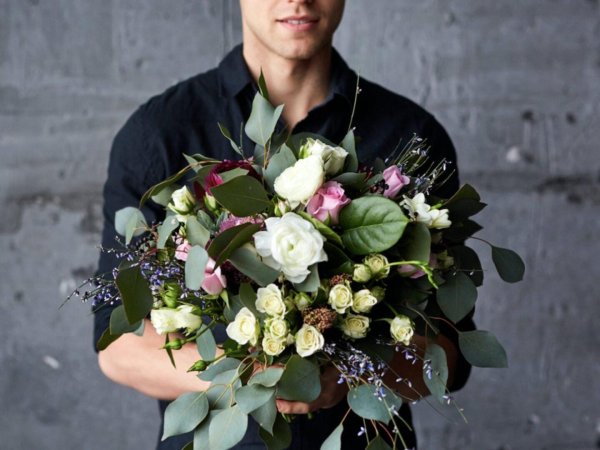 мужской цветочный букет