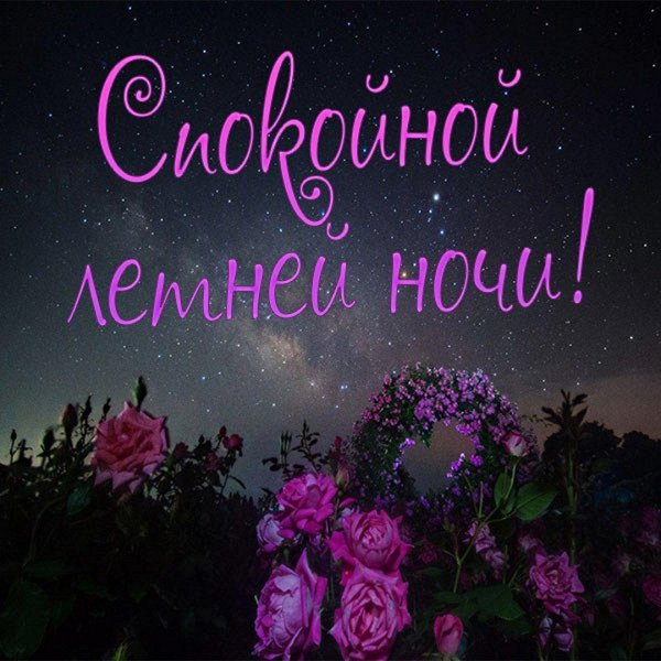 спокойная ночи