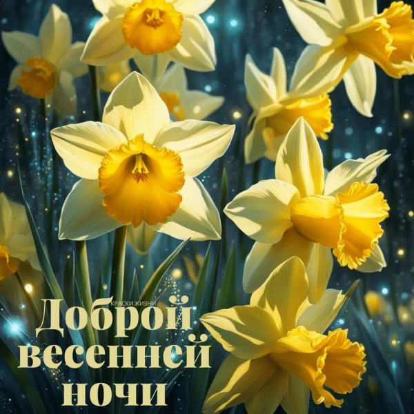 открытка с добрым утром весенние