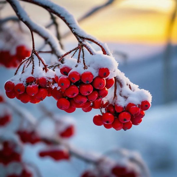 Рябина зимой