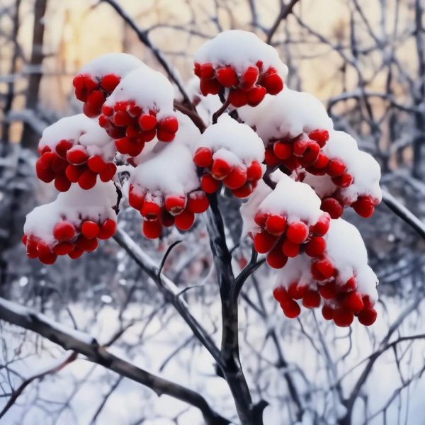 Рябина зимой