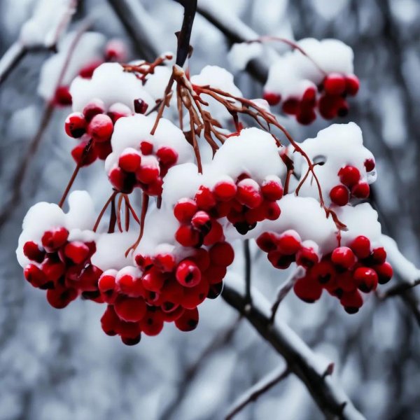 Рябина зимой