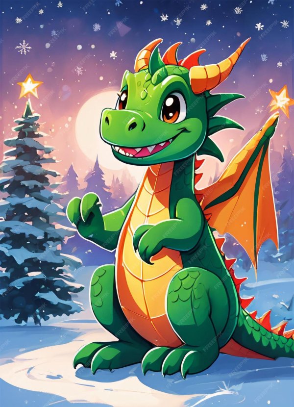 Дракон мультяшные