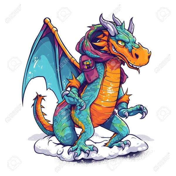 Дракон мультяшные