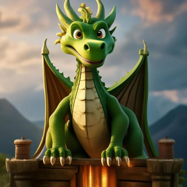 Дракон мультяшные
